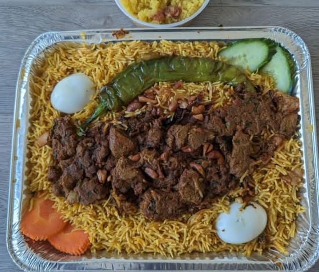Mutton Ghee Roast Biryani.