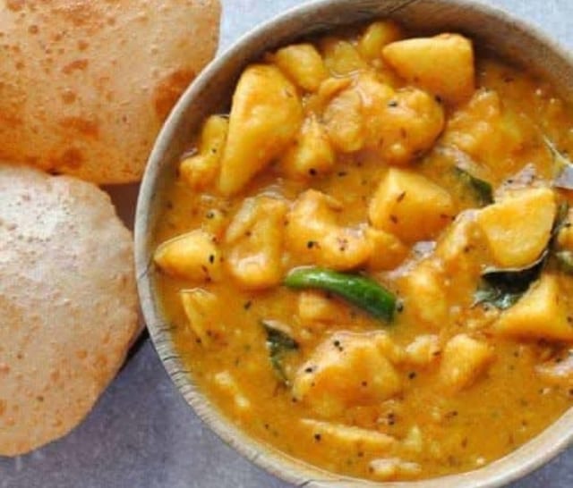 Poori with Potato Curry.