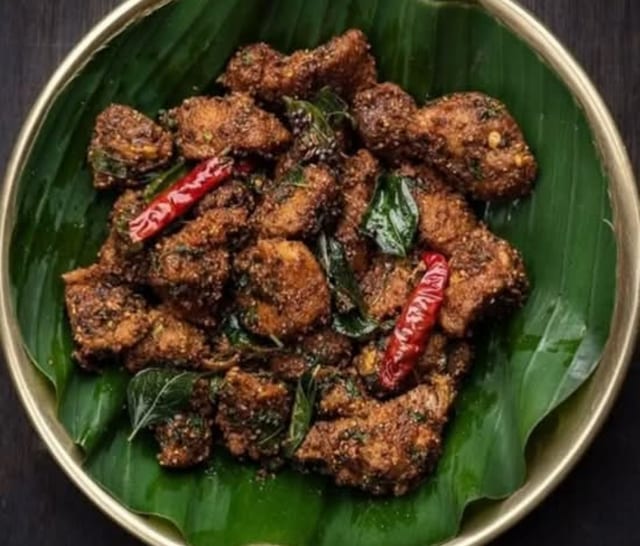 Karvepaku Chicken.