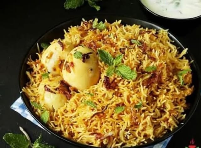 Egg Biryani.