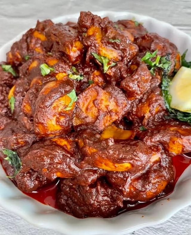 Mushroom Ghee Roast.