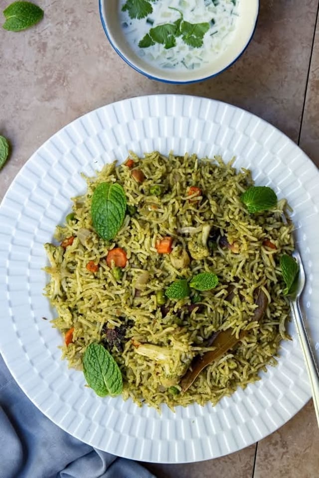 Pudina (Mint) Rice.