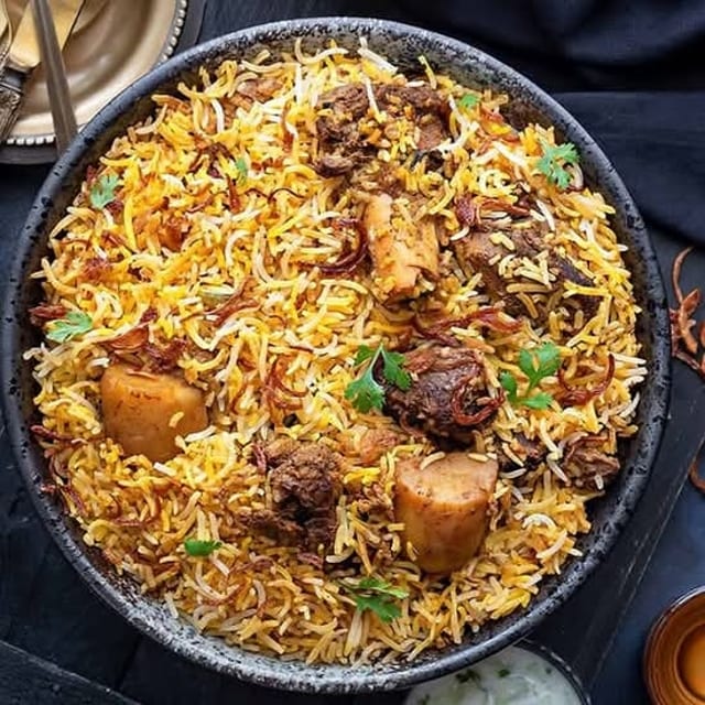 Ulavacharu Goat Biryani.
