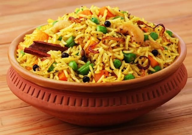 Veg Dum Biryani.