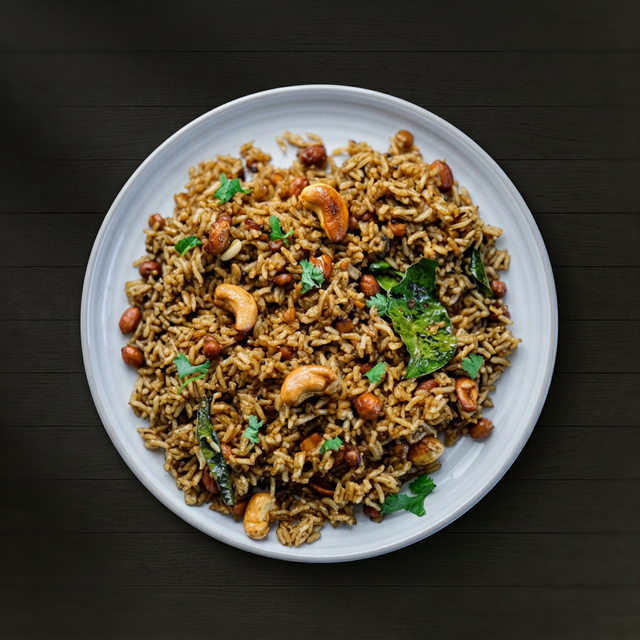 Tamarind Rice (Pulihora).