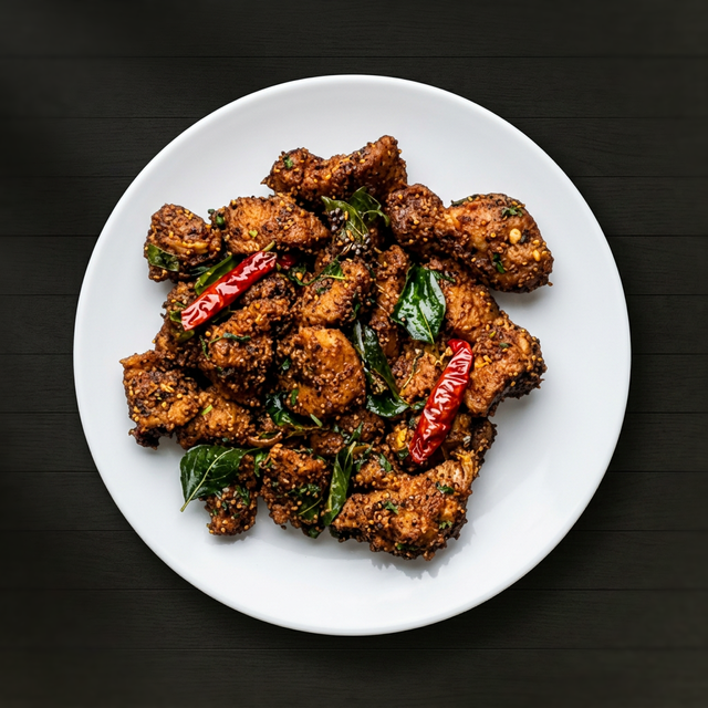 Karvepaku Chicken.