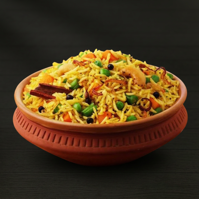 Veg Dum Biryani.