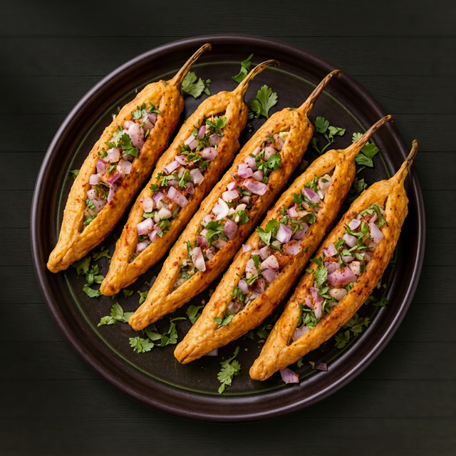 Stuffed Mirchi.