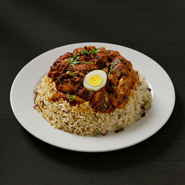 Chicken Fry Piece Biryani.