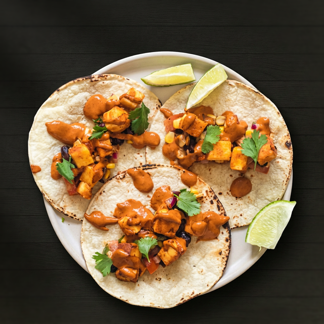 Paneer Tikka Tacos.