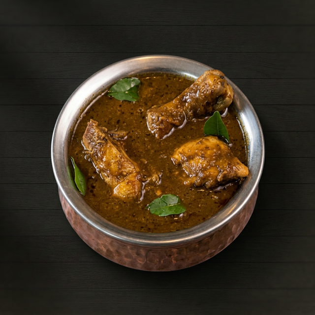 Ulavacharu Chicken Curry.