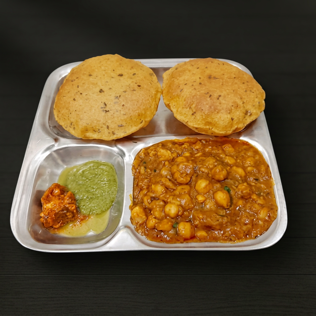 Poori with Chole.