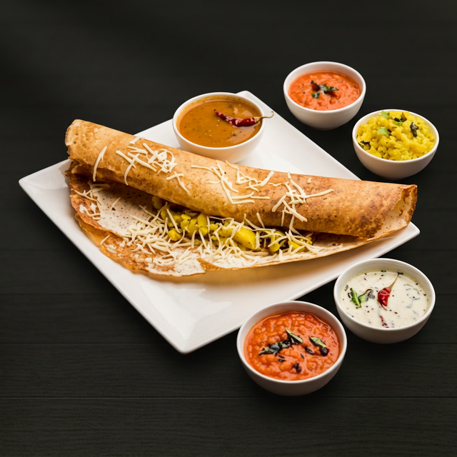 Cheese Dosa.