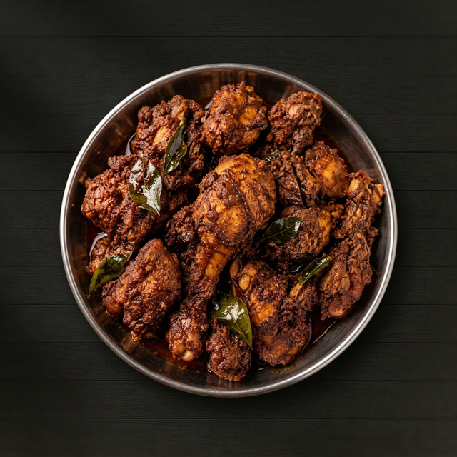 Chicken Ghee Roast Bone-In.